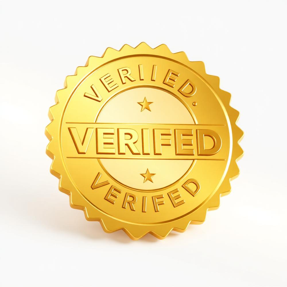 Verified gold badge